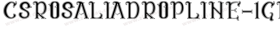 CsRosaliaDropline-1GD14字体转换