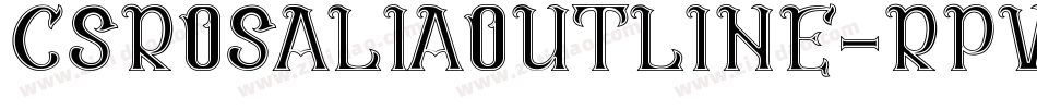 CsRosaliaOutline-RpvMl字体转换