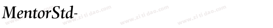 MentorStd字体转换
