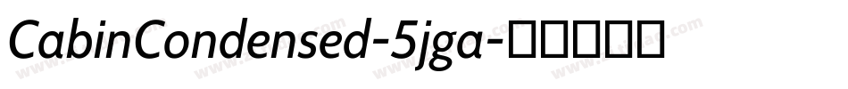 CabinCondensed-5jga字体转换