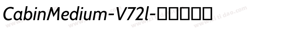 CabinMedium-V72l字体转换