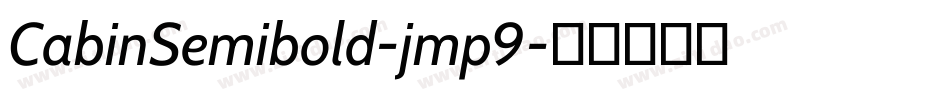 CabinSemibold-jmp9字体转换