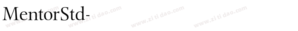 MentorStd字体转换