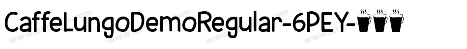 CaffeLungoDemoRegular-6PEY字体转换