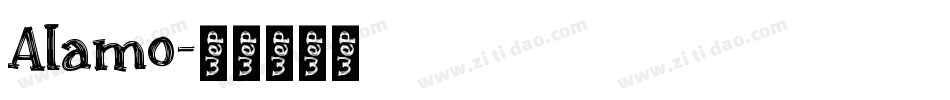 Alamo字体转换