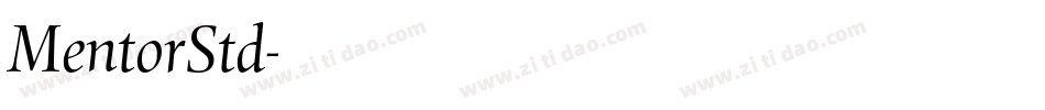 MentorStd字体转换