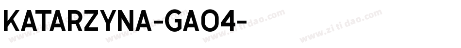 Katarzyna-gA04字体转换