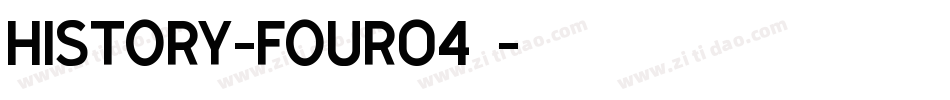 history-four04字体字体转换