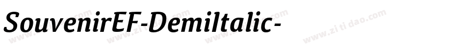 SouvenirEF-DemiItalic字体转换