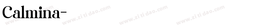 Calmina字体转换