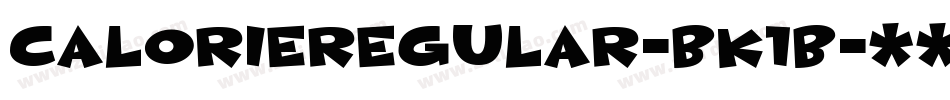 CalorieRegular-BK1B字体转换