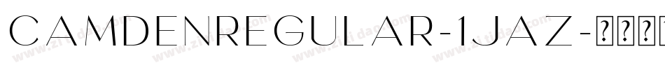 CamdenRegular-1jAZ字体转换