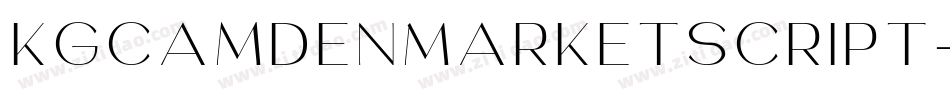 KgCamdenMarketScript-dVqE字体转换