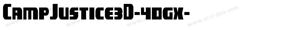 CampJustice3D-40gx字体转换