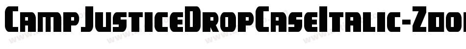 CampJusticeDropCaseItalic-Z0om字体转换