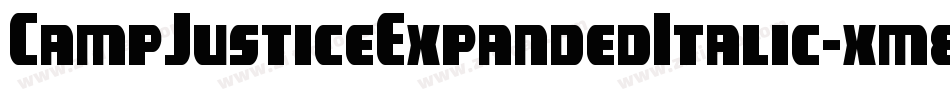 CampJusticeExpandedItalic-xm8K字体转换