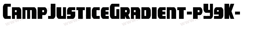 CampJusticeGradient-pY9K字体转换
