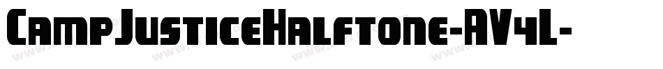 CampJusticeHalftone-AV4L字体转换
