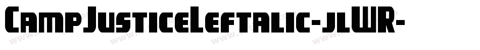 CampJusticeLeftalic-jlWR字体转换