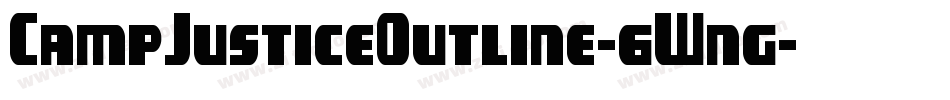 CampJusticeOutline-6Wng字体转换