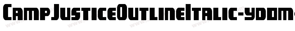 CampJusticeOutlineItalic-yd0m字体转换