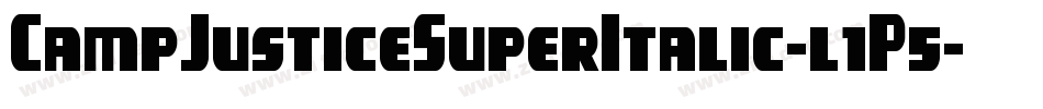 CampJusticeSuperItalic-l1P5字体转换