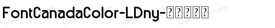 FontCanadaColor-LDny字体转换