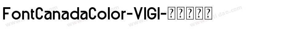 FontCanadaColor-VlGl字体转换