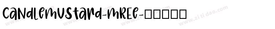 CandleMustard-MREe字体转换