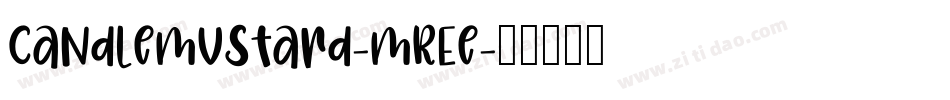 CandleMustard-MREe字体转换