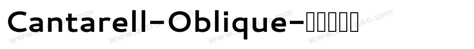 Cantarell-Oblique字体转换