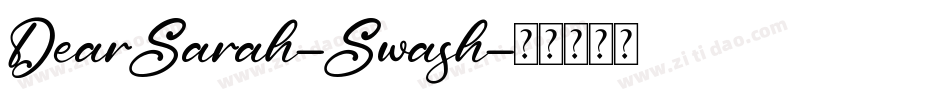DearSarah-Swash字体转换