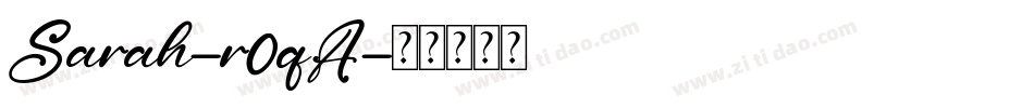 Sarah-r0qA字体转换