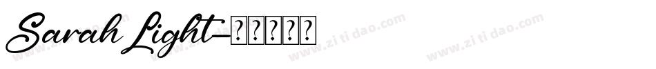 SarahLight字体转换