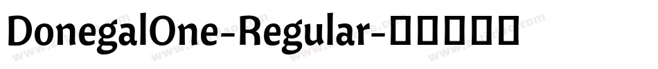 DonegalOne-Regular字体转换