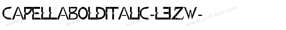 CapellaBoldItalic-l3zw字体转换