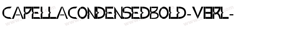 CapellaCondensedBold-v8rL字体转换
