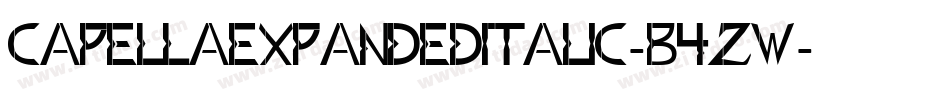 CapellaExpandedItalic-B4zw字体转换