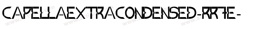 CapellaExtraCondensed-RR7E字体转换