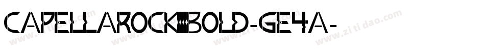CapellaRockIiiBold-Ge4A字体转换