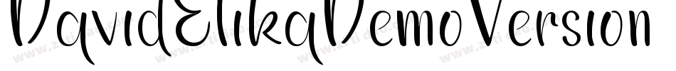 DavidElikaDemoVersion-RjEv字体转换