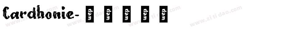 Cardhonie字体转换