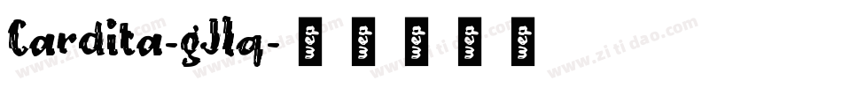 Cardita-gJlq字体转换