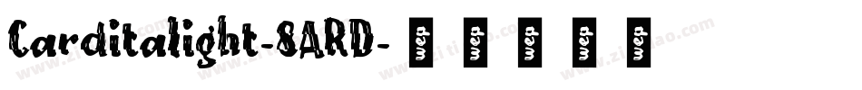 Carditalight-8ARD字体转换
