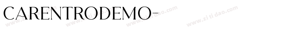 CarentroDEMO字体转换