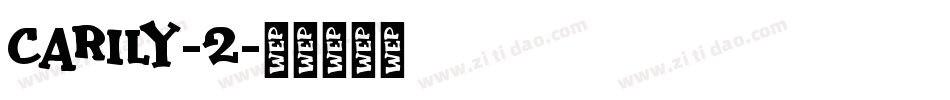 Carily-2字体转换