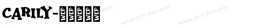 Carily字体转换