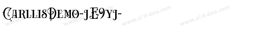 CarllisDemo-jE9yj字体转换