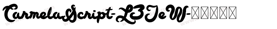 CarmelaScript-L3JeW字体转换