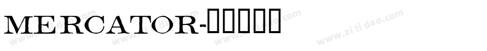 Mercator字体转换